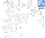 Запасные части к компрессорам на головке Fiac AB 550
